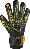 Reusch Attrakt Infinity Finger Support 5470710 7739 black yellow gold front